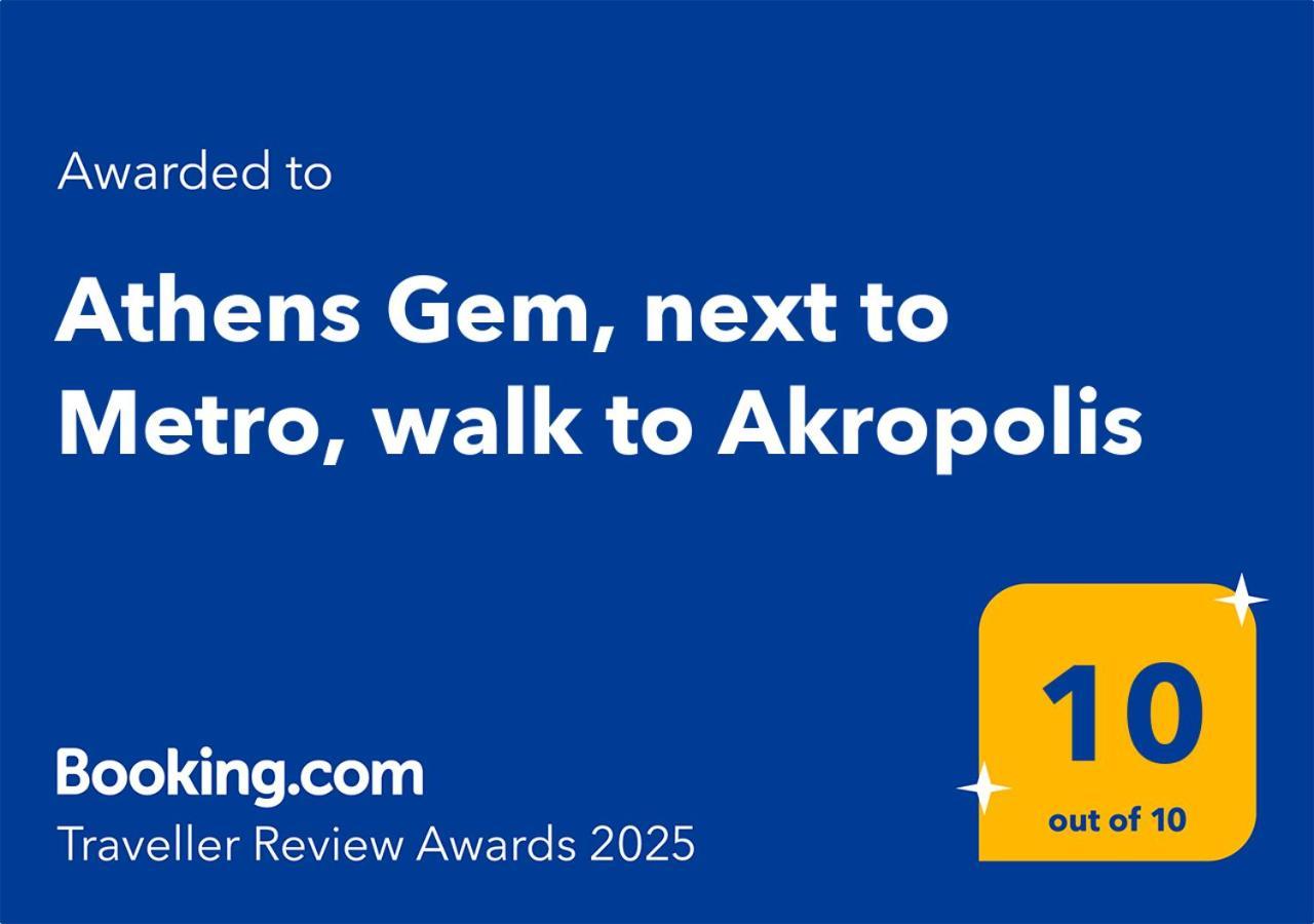 Athens Gem, Next To Metro, Walk To Akropolis Buitenkant foto